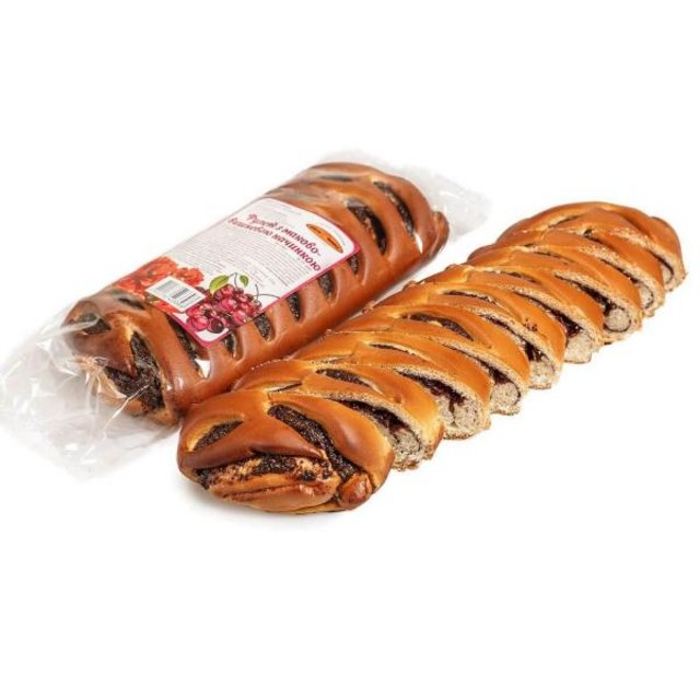 Рулет, з маково-вишневою начинкою, 1 кг